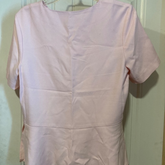 Banana Republic Pink Peplum Top Size Medium - Picture 2 of 5